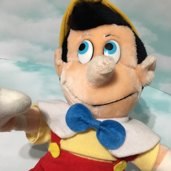 WALT DISNEY VTG 80’s PINOCCHIO PLUSH TOY 14” - Picture 10 of 16